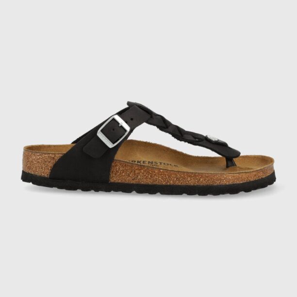 Birkenstock slapi de piele Gizeh Braided femei