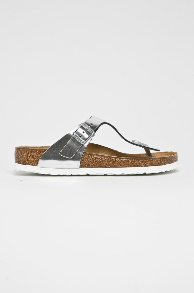 Birkenstock slapi de piele Gizeh SFB femei