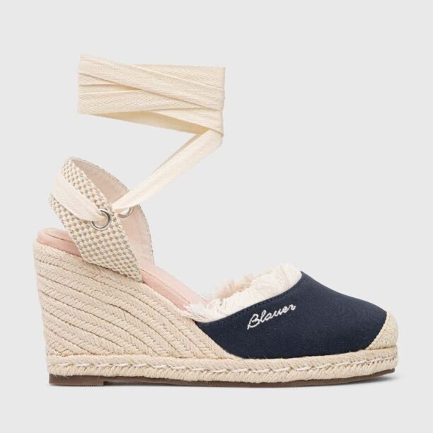 Blauer espadrile Wells culoarea albastru marin