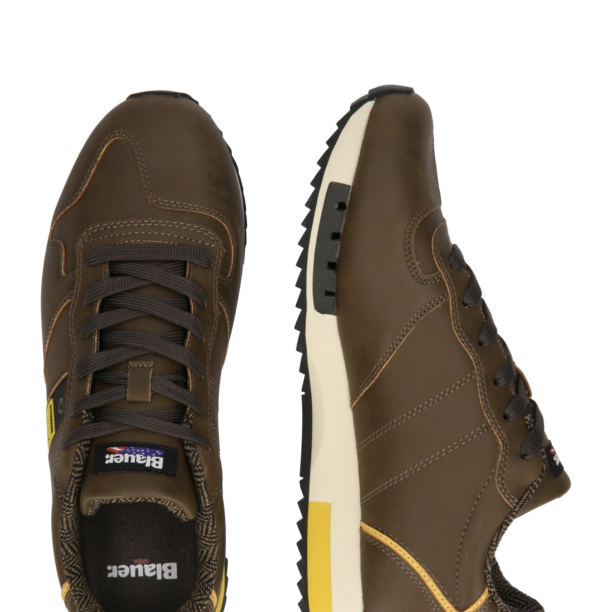 Blauer.USA Sneaker low 'QUEENS'  ciocolatiu / galben / negru preţ