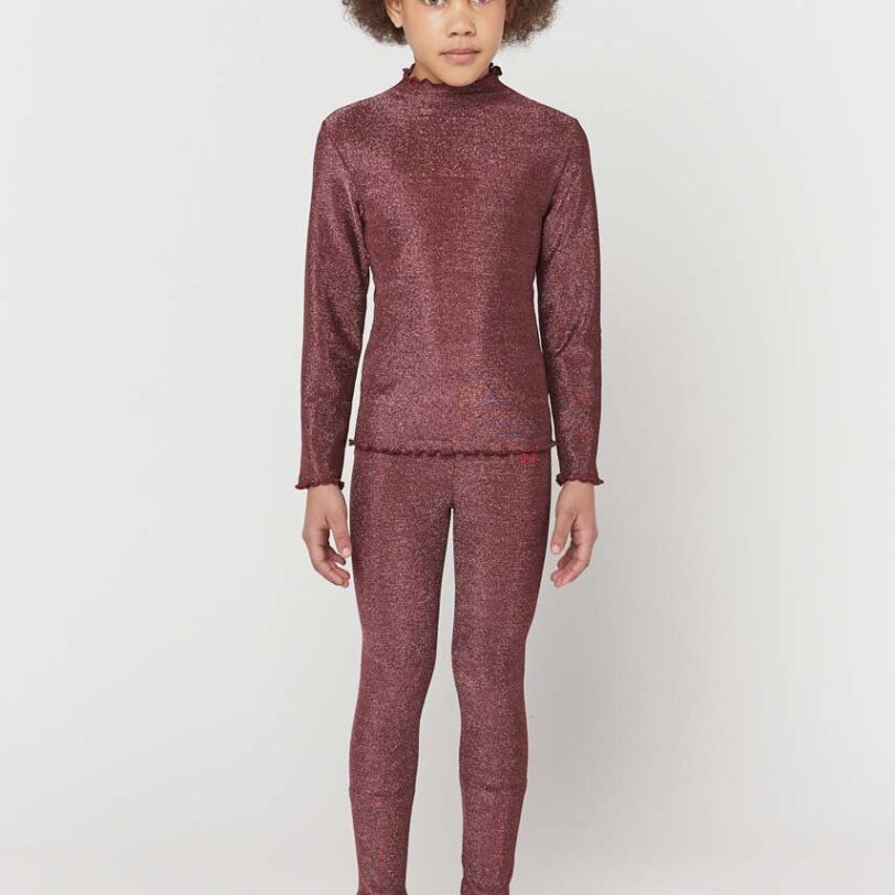 Bobo Choses leggins copii culoarea bordo
