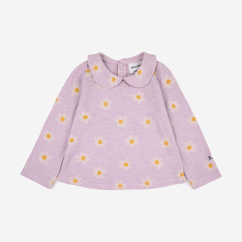 Bobo Choses longsleeve bebelusi culoarea violet