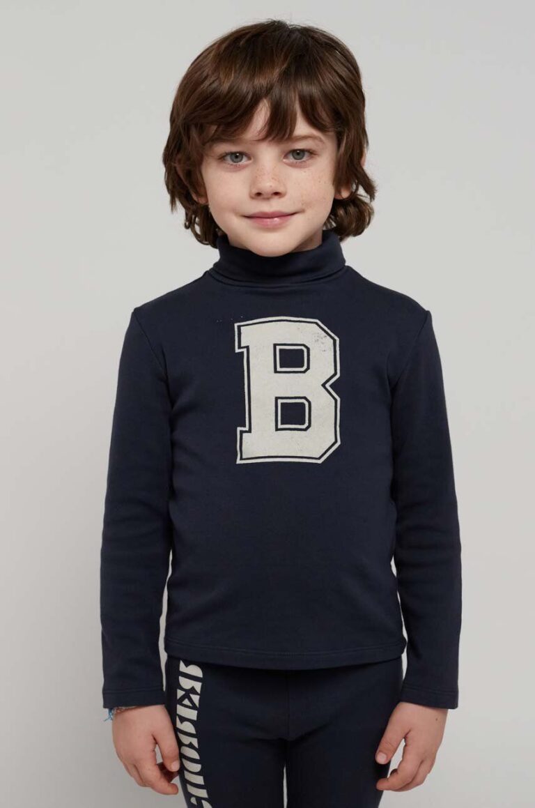 Bobo Choses longsleeve copii culoarea albastru marin