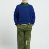 Bobo Choses pantaloni de bumbac pentru copii culoarea verde