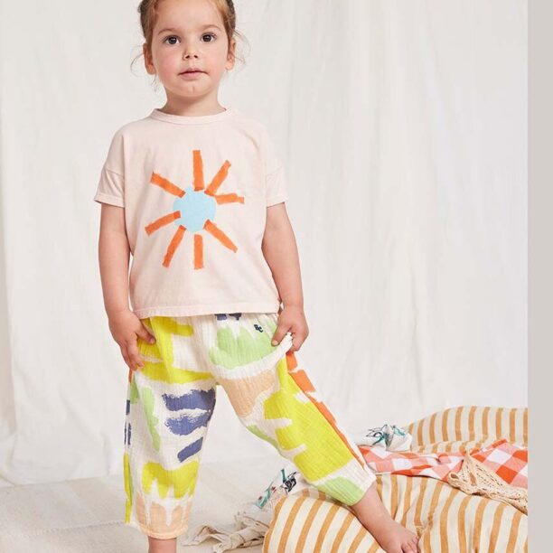 Bobo Choses pantaloni din bumbac pentru bebeluși modelator