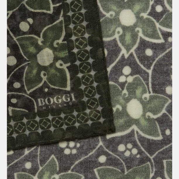 Boggi Milano Batistă  verde pastel / verde închis / negru