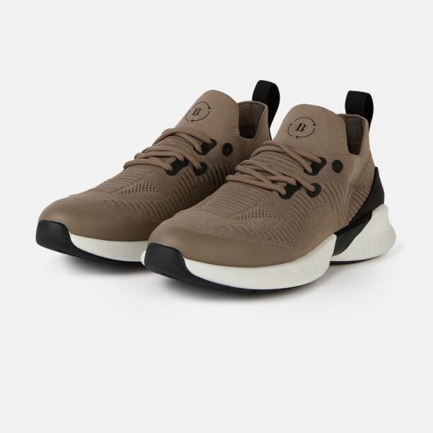 Boggi Milano Sneaker low 'Yarn Willow'  gri taupe / negru preţ