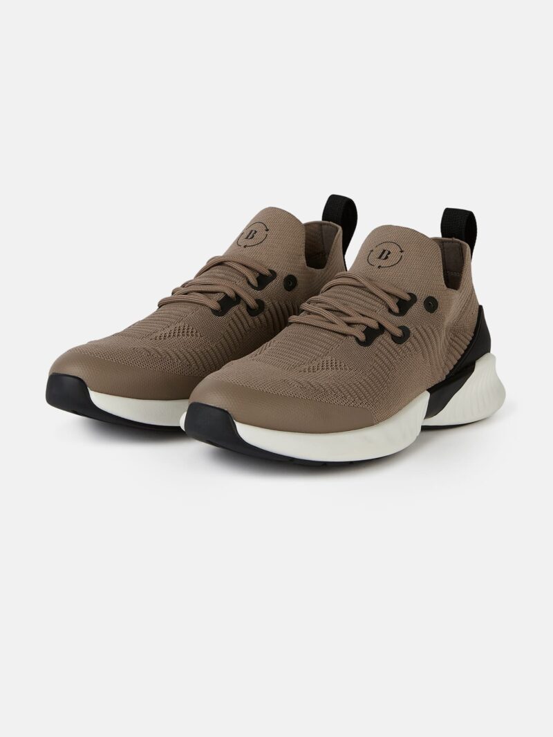 Boggi Milano Sneaker low 'Yarn Willow'  gri taupe / negru preţ