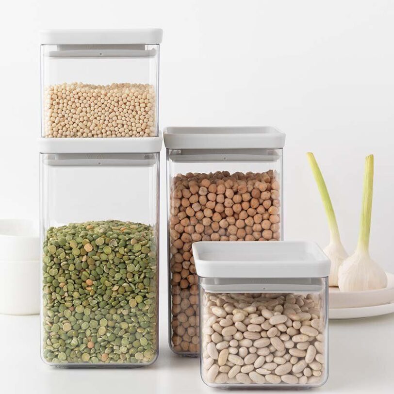 Brabantia set recipiente de depozitare cu capace Tasty+ 4-pack preţ