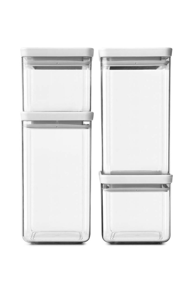 Brabantia set recipiente de depozitare cu capace Tasty+ 4-pack