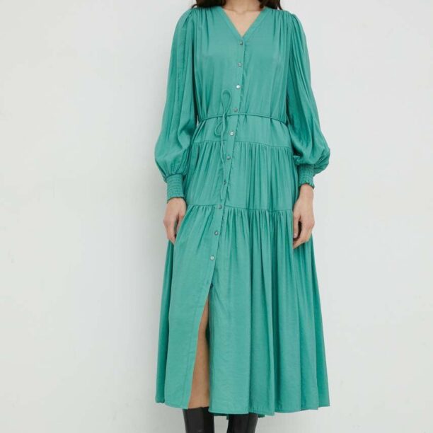 Bruuns Bazaar rochie Rosebay Carline culoarea verde