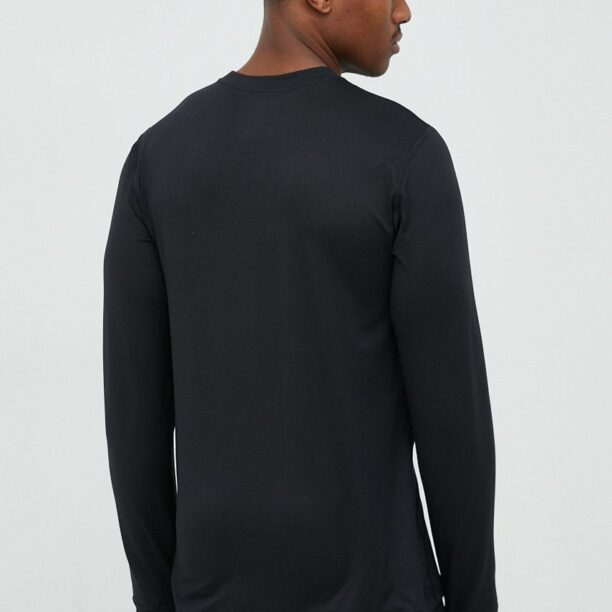 Burton longsleeve funcțional culoarea negru preţ