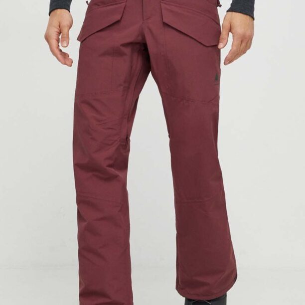 Burton pantaloni Covert 2.0 culoarea bordo