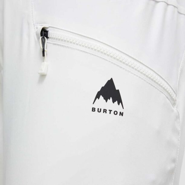 Burton pantaloni Marcy High Rise culoarea alb preţ