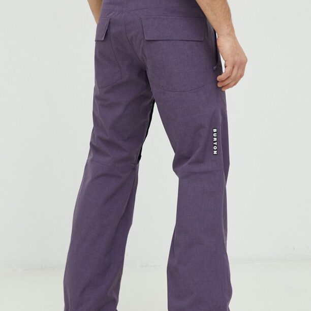 Burton pantaloni Melter Plus culoarea violet preţ