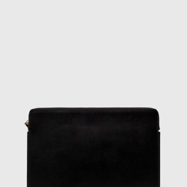 By Malene Birger husă laptop din piele culoarea negru