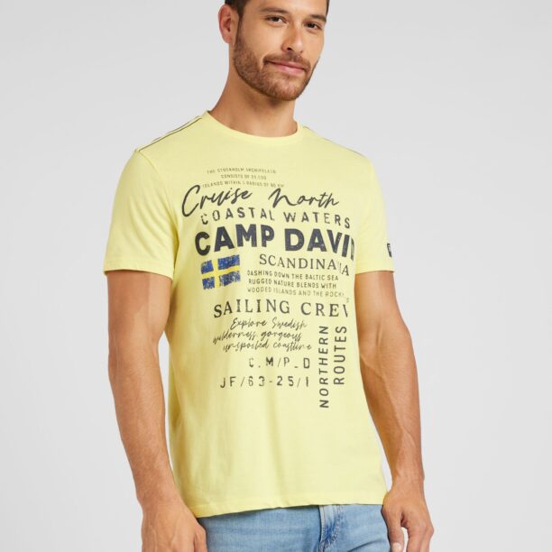 Preţ CAMP DAVID Tricou 'Cruise North'  albastru / albastru marin / galben