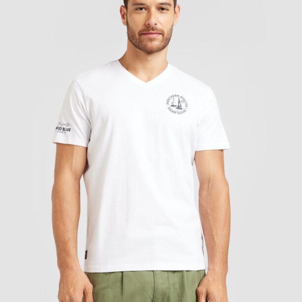 Preţ CAMP DAVID Tricou 'Cruise North'  bleumarin / alb