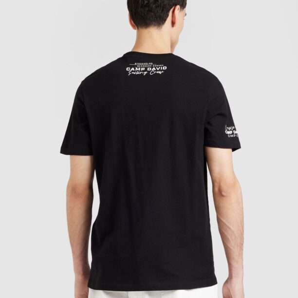 Preţ CAMP DAVID Tricou 'Cruise North'  negru / alb