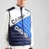 CAMP DAVID Vestă  bleumarin / azuriu / alb