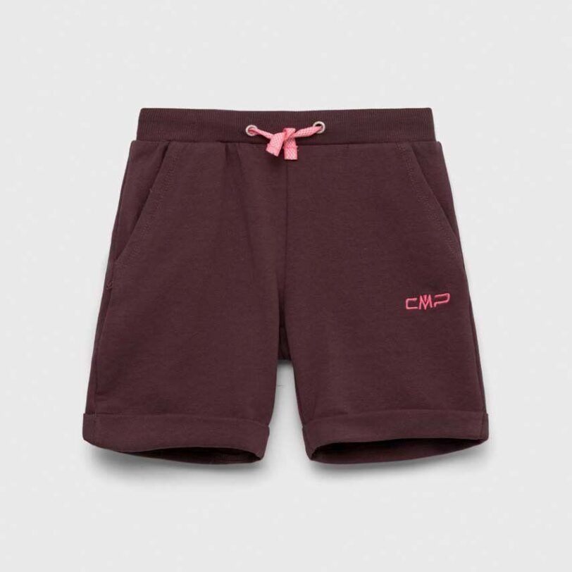 CMP pantaloni scurti copii culoarea bordo