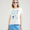 COMMA Tricou  albastru / bleumarin / albastru aqua / alb