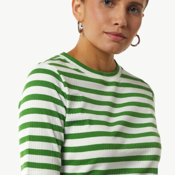 COMMA Tricou  verde / alb