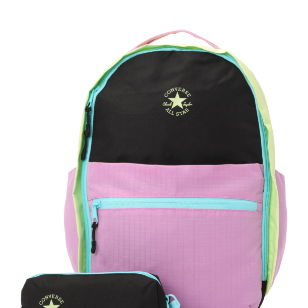 CONVERSE Rucsac 'MULTIVERSE'  albastru aqua / galben lămâie / mov orhidee / negru