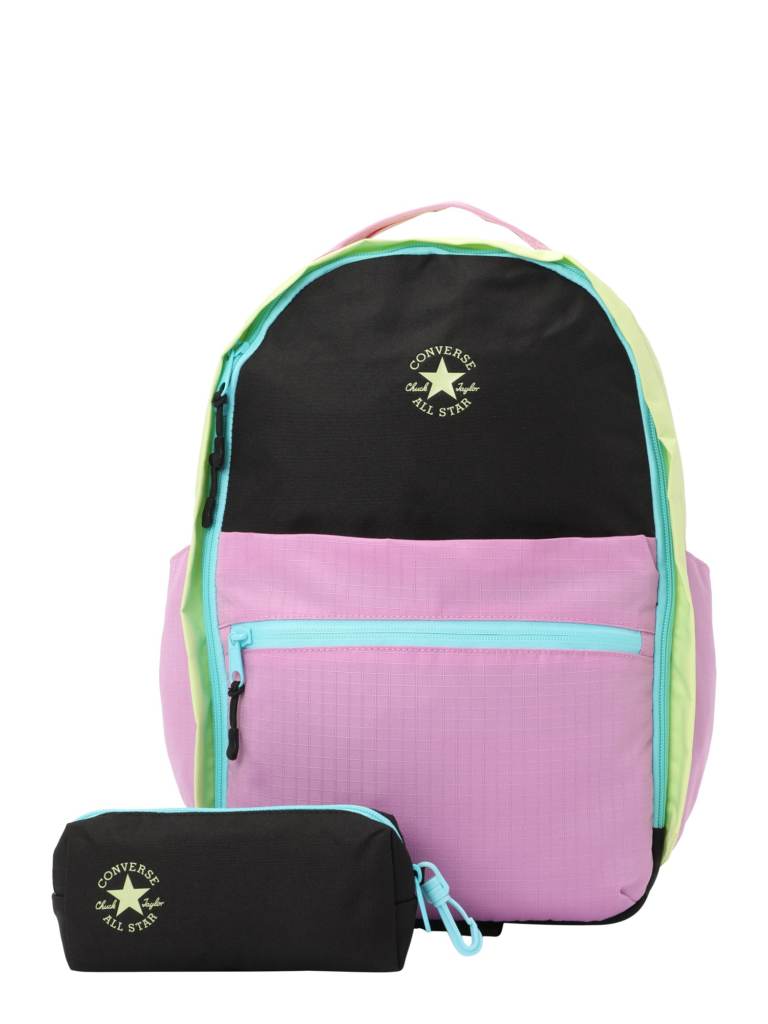 CONVERSE Rucsac 'MULTIVERSE'  albastru aqua / galben lămâie / mov orhidee / negru