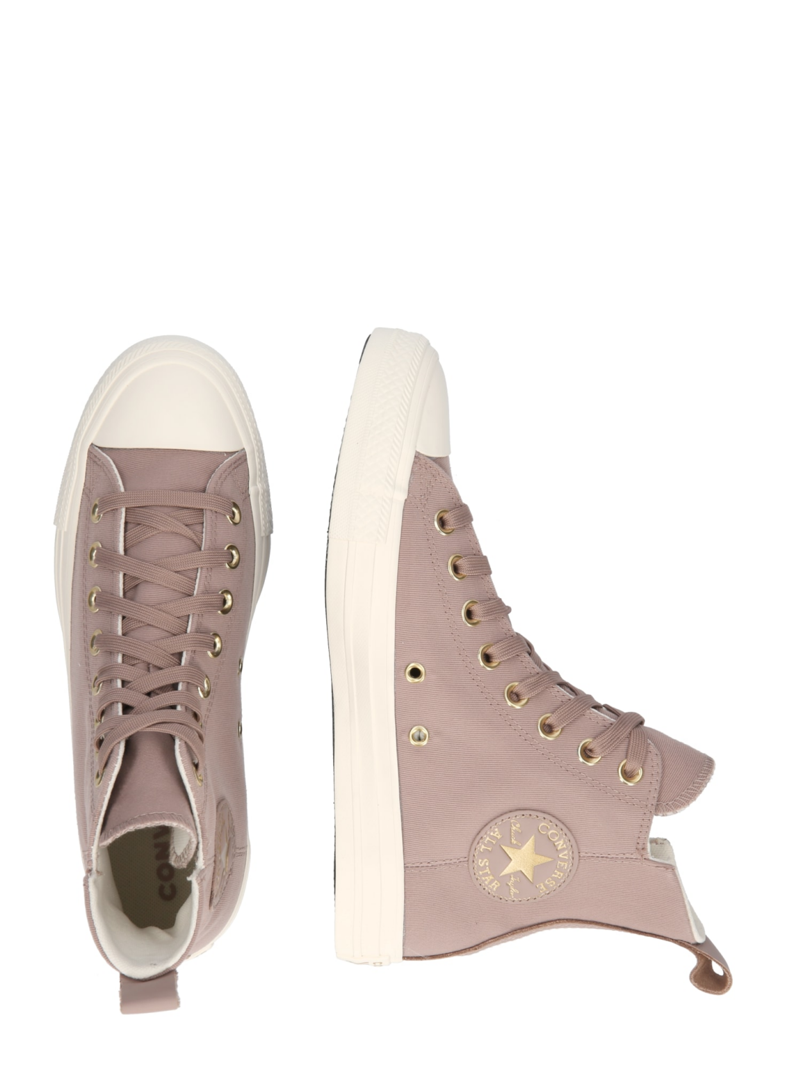 CONVERSE Sneaker înalt 'CHUCK TAYLOR ALL STAR TAILORED LINES'  gri taupe / alb murdar