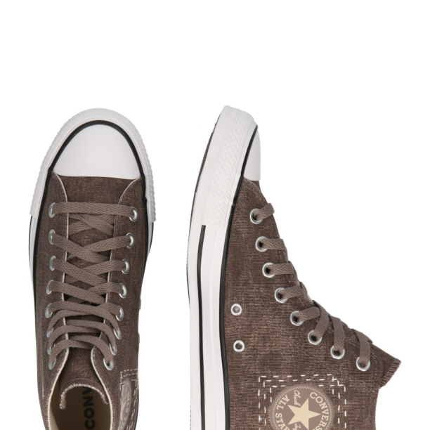 CONVERSE Sneaker înalt 'CHUCK TAYLOR ALL STAR'  bej / maro închis / gri taupe / alb