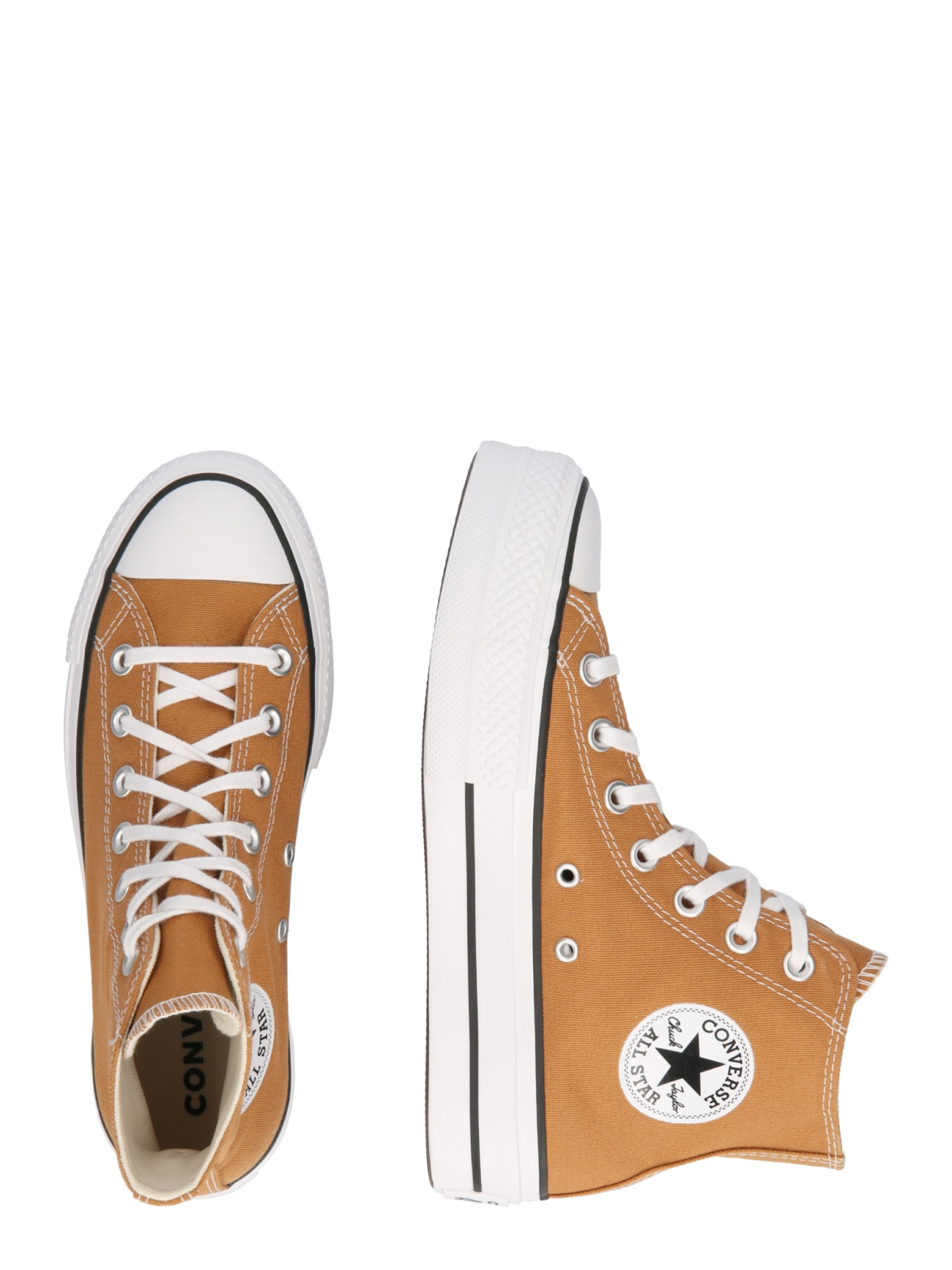 CONVERSE Sneaker înalt 'CHUCK TAYLOR ALL STAR'  galben muștar / alb