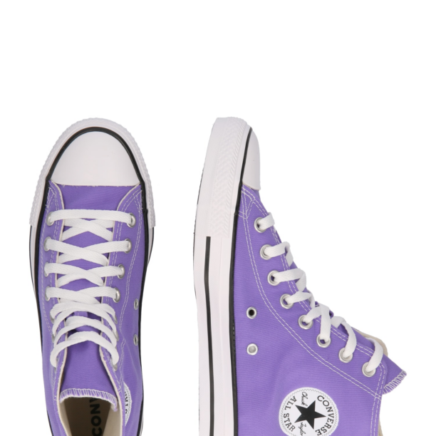 CONVERSE Sneaker înalt 'CHUCK TAYLOR ALL STAR'  mov închis / alb