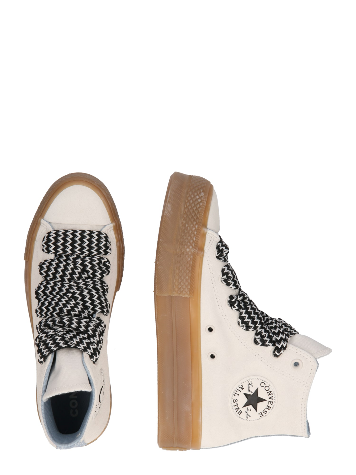 CONVERSE Sneaker înalt 'CHUCK TAYLOR ALL STAR'  negru / alb / alb murdar