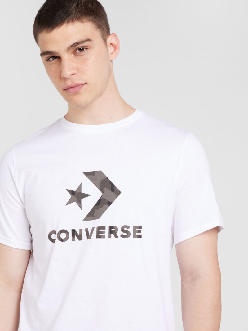 CONVERSE Tricou 'BACK TO SCHOOL'  gri / gri taupe / alb