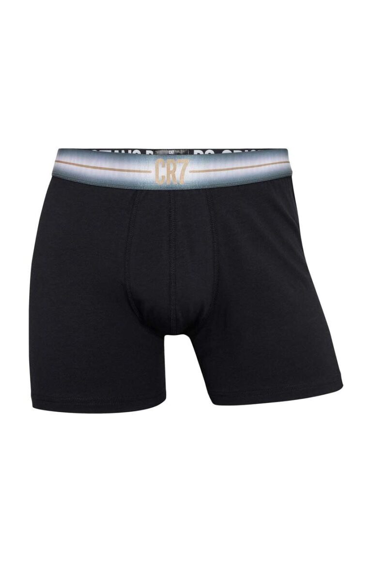 CR7 Cristiano Ronaldo boxeri de bumbac 3-pack culoarea negru preţ