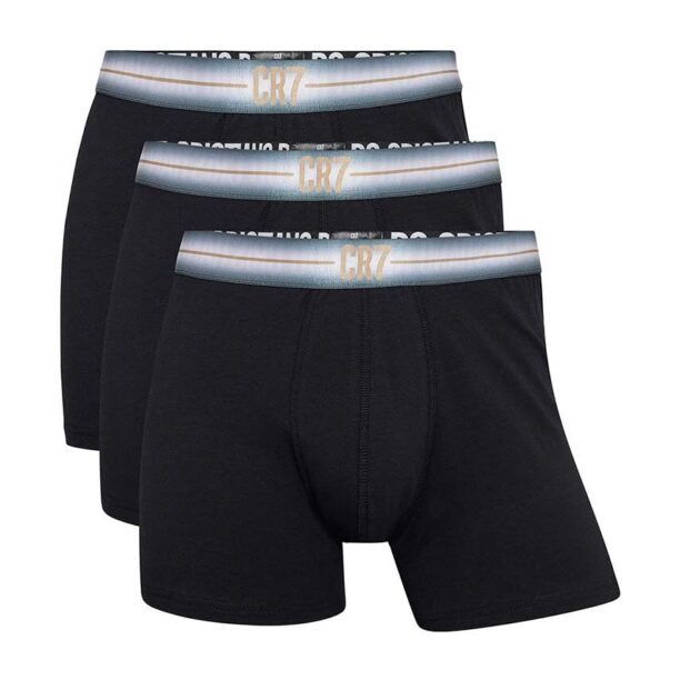 CR7 Cristiano Ronaldo boxeri de bumbac 3-pack culoarea negru