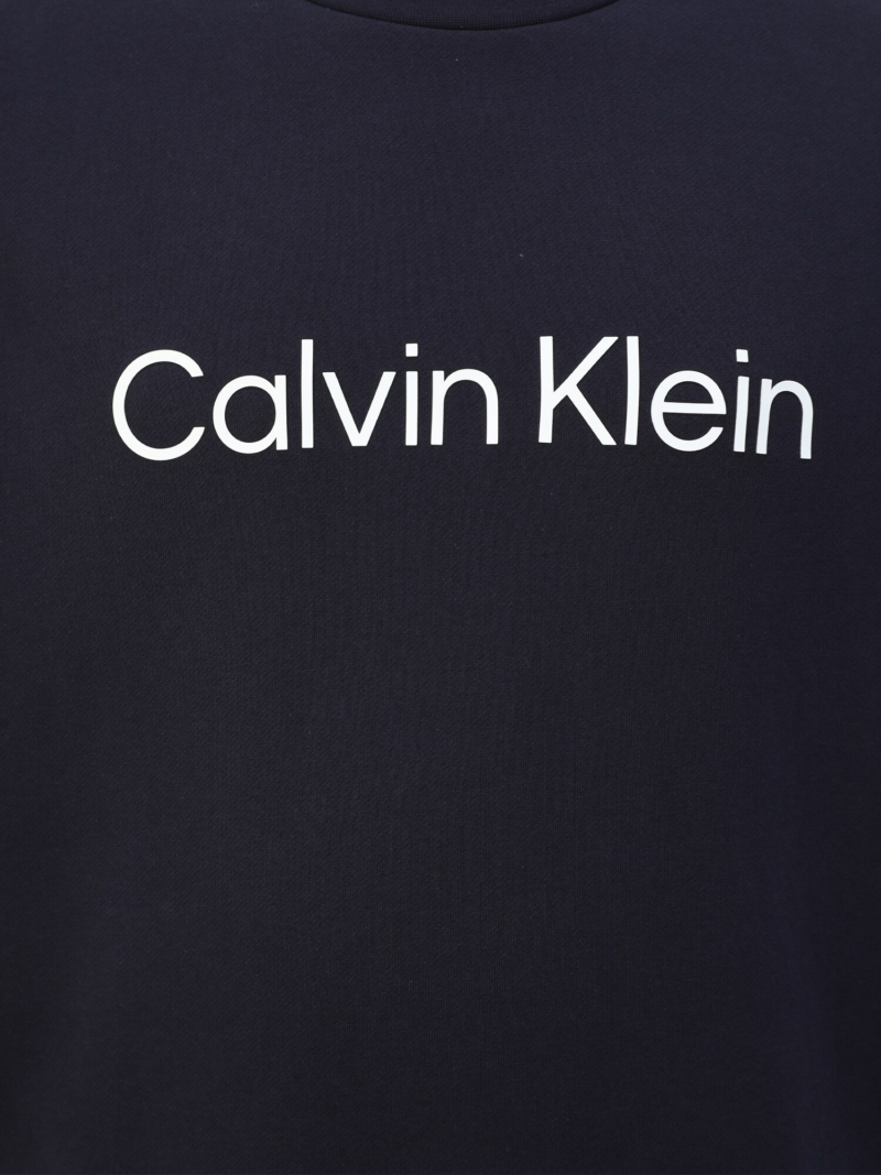 Calvin Klein Big & Tall Bluză de molton 'Hero'  albastru noapte / alb preţ