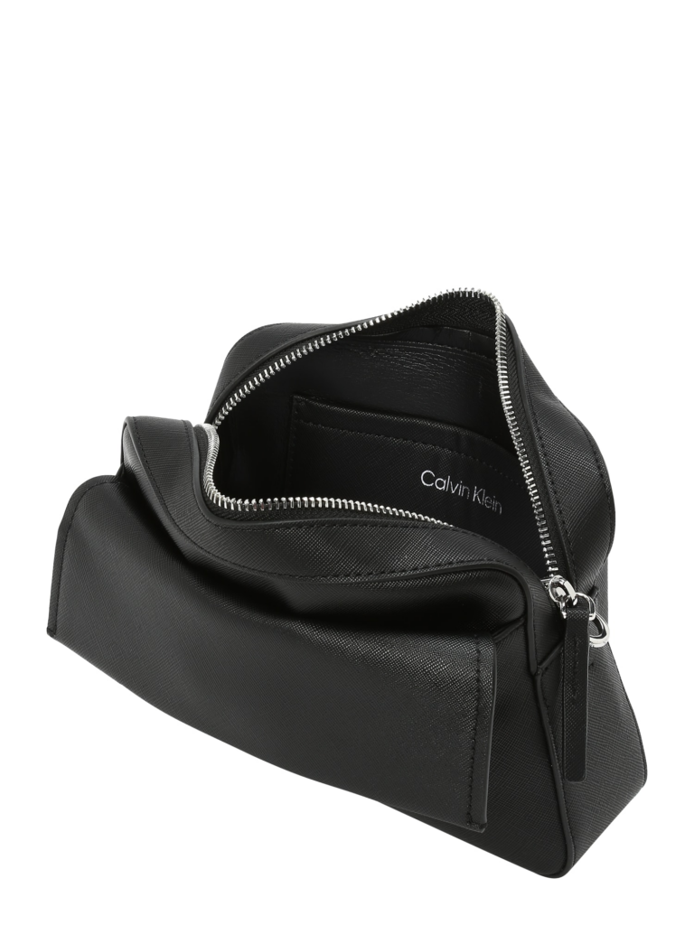 Calvin Klein Geantă de umăr  negru / argintiu