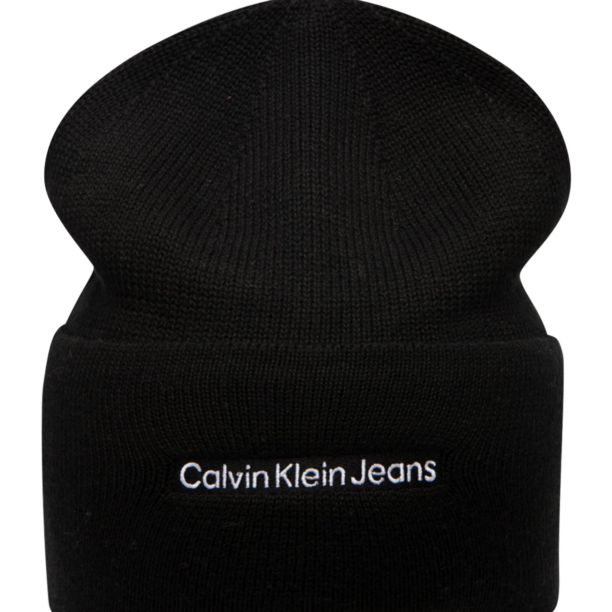 Calvin Klein Jeans Căciulă  negru / alb