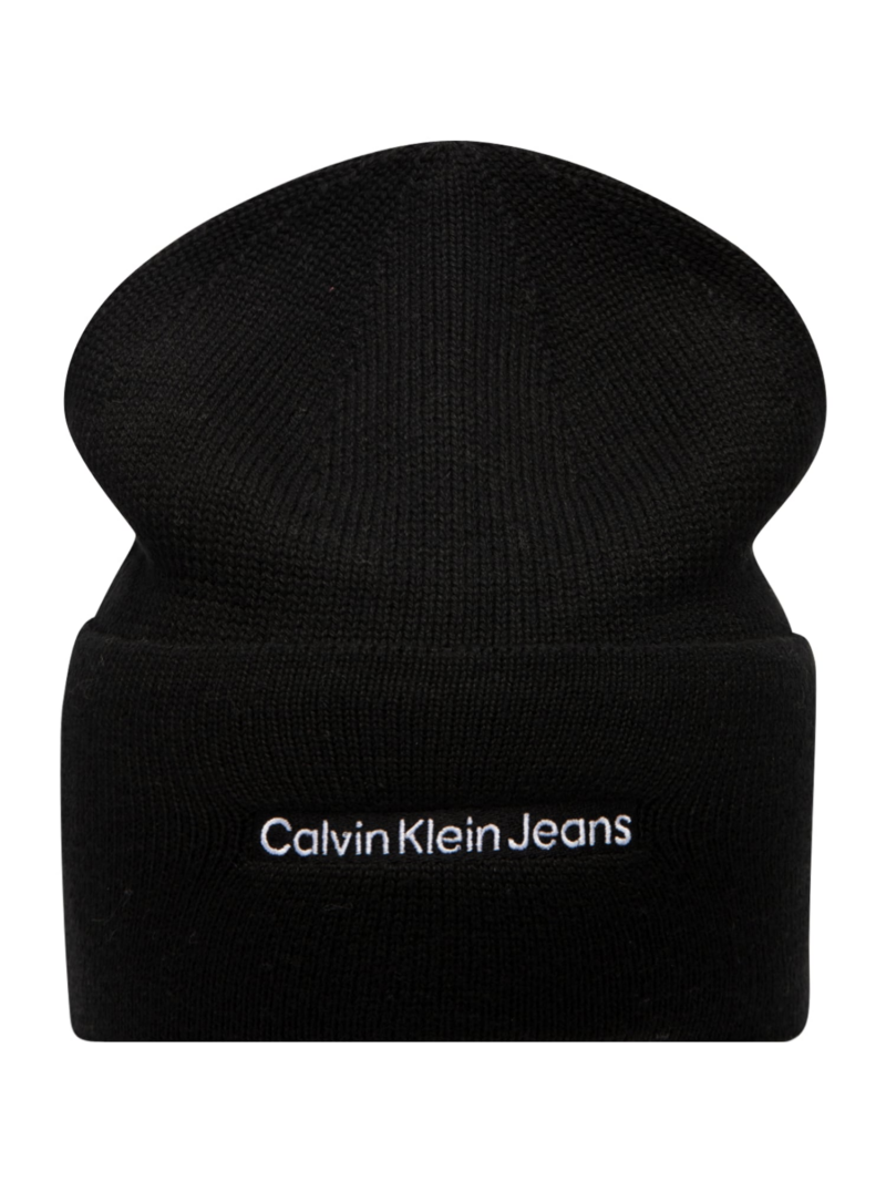 Calvin Klein Jeans Căciulă  negru / alb