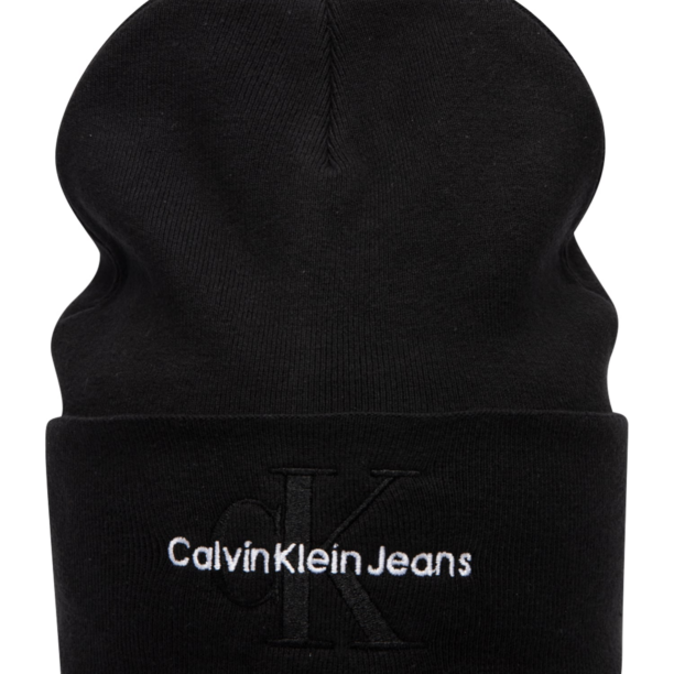 Calvin Klein Jeans Căciulă  negru / alb