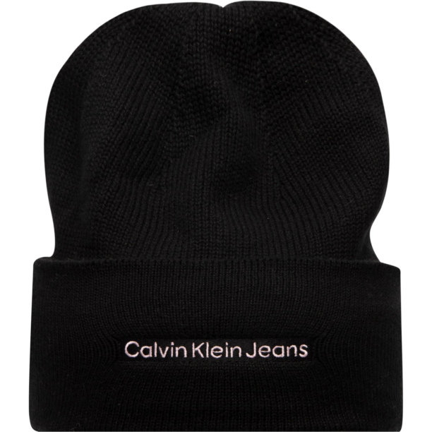 Calvin Klein Jeans Căciulă  roz pastel / negru