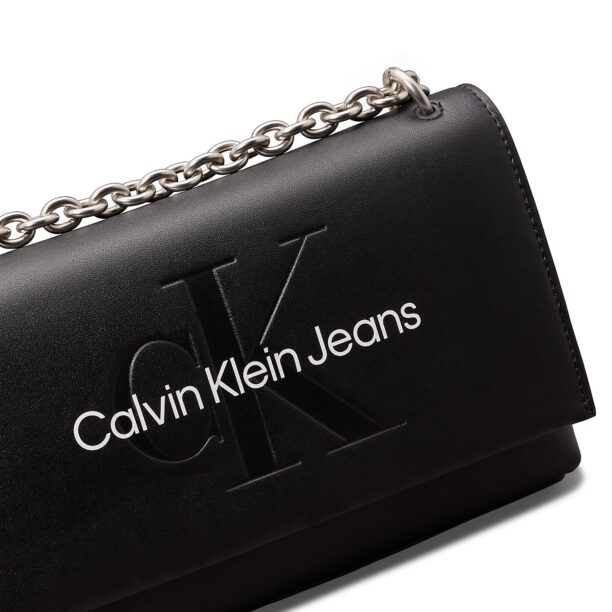 Calvin Klein Jeans Geantă de umăr  negru / alb preţ