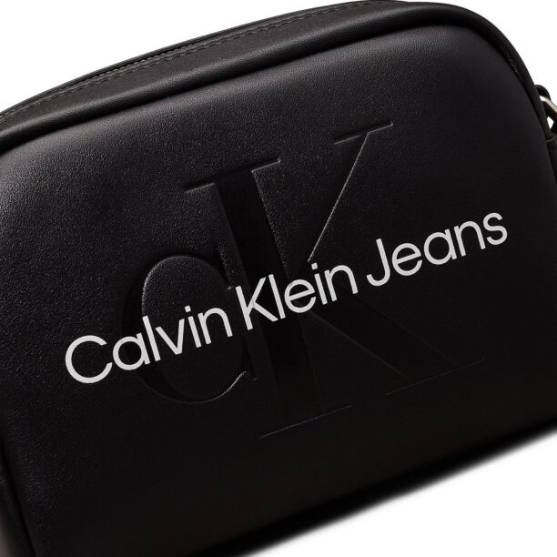 Calvin Klein Jeans Geantă de umăr  negru / alb preţ