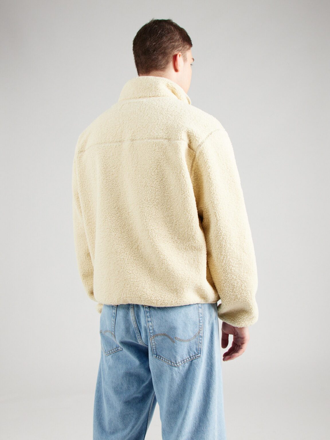 Calvin Klein Jeans Jachetă  fleece  bej / sângeriu preţ