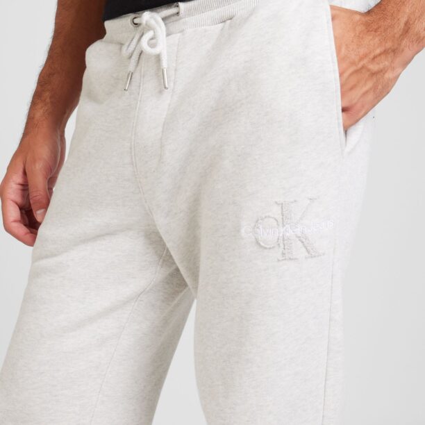 Calvin Klein Jeans Pantaloni  gri amestecat / alb preţ