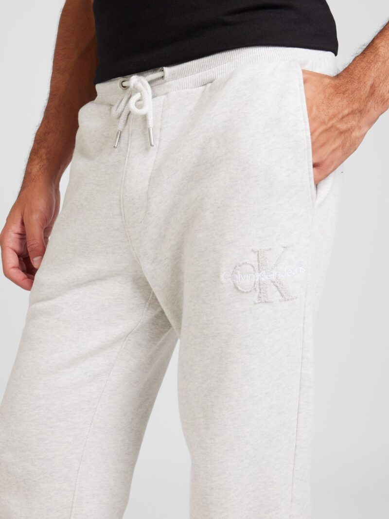 Calvin Klein Jeans Pantaloni  gri amestecat / alb preţ