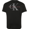 Calvin Klein Jeans Plus Tricou  roșu pastel / negru / alb murdar