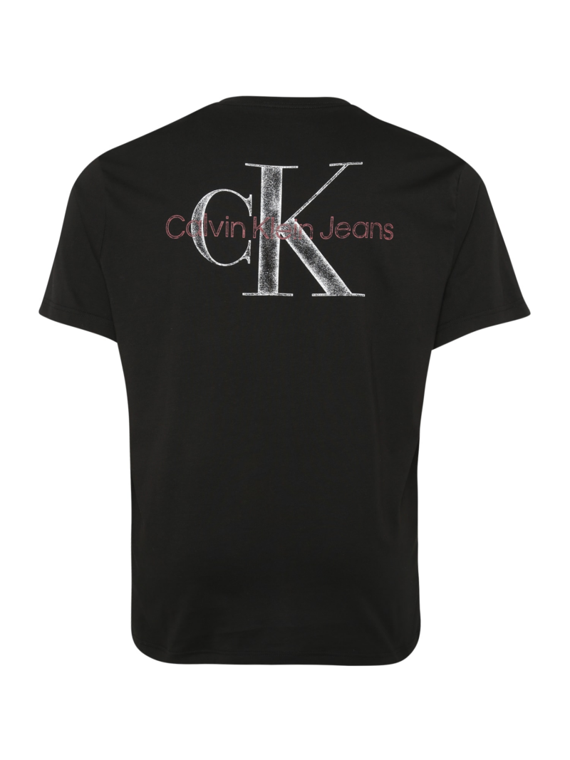 Calvin Klein Jeans Plus Tricou  roșu pastel / negru / alb murdar